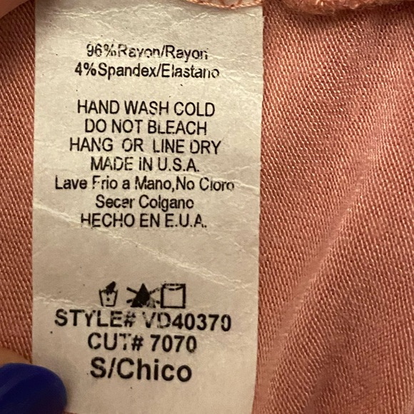 Vanilla Bay Dress, Pink With Pretty White Lace, Long, Size Small, Pockets - Picture 7 of 8